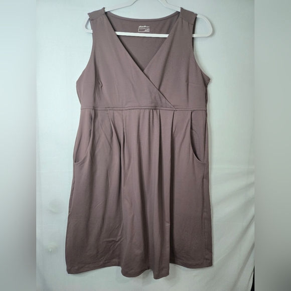 Eddie Bauer Sleeveless Dusty Purple Midi Dress Women's Size XL - Picture 1 of 4
